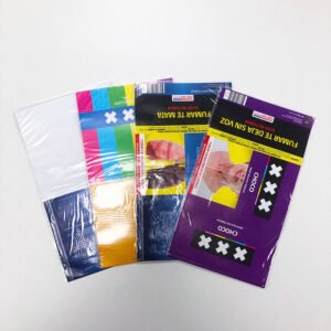 Custom Tobacco Pouches with Clear and Printed Panels