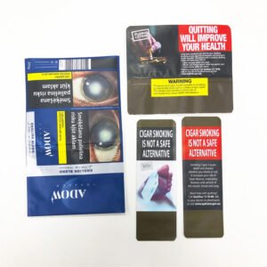 Custom Tobacco Pouches with Multilingual Warning Panels