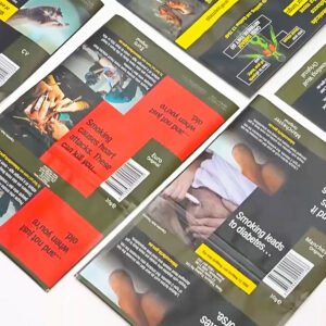 Custom Tobacco Pouches with Wraparound Warning Panels