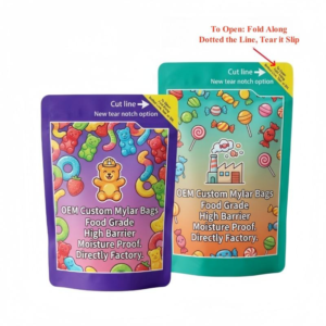 Food-Grade Matte Mylar Bags with Strong Resealable Zipper