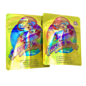 Printed Zipper Clear-Window Mylar Stand-Up Pouches for Edible Packaging