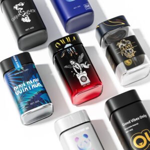 Thick Wall Square Child Resistant Glass Jars
